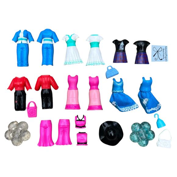 Polly Pocket Quik Clik Magnetic Fashion Toy Bundle - Picture 1 of 3